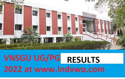 VNSGU Sem 5 Result 2022 (Out) Download Semester 5th .